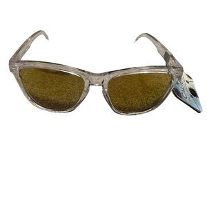 NWT CaliBlue Unisex Clear Yellow Mirror Lens Sunglasses